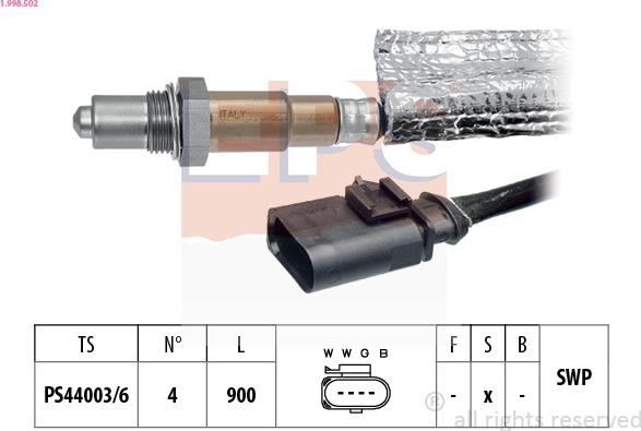 EPS 1.998.502 - Sonde lambda droxauto.com