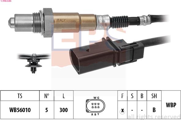 EPS 1.998.586 - Sonde lambda droxauto.com