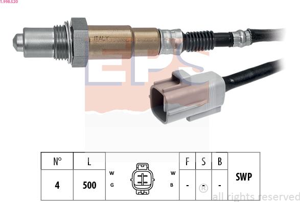 EPS 1.998.520 - Sonde lambda droxauto.com