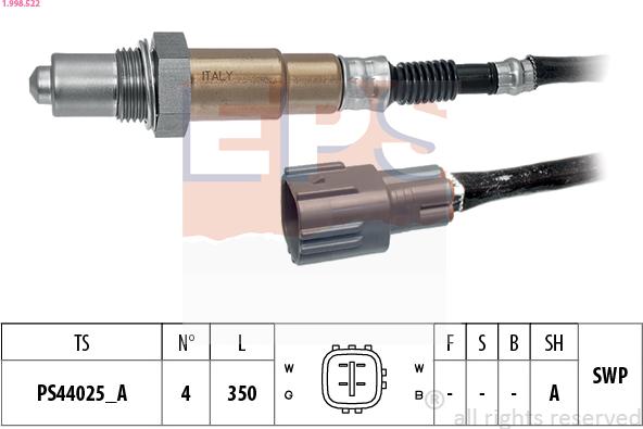 EPS 1.998.522 - Sonde lambda droxauto.com