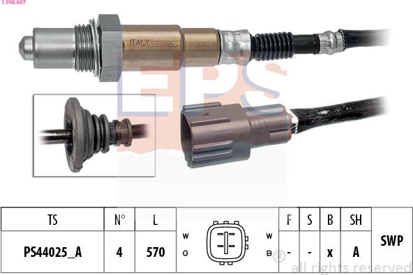EPS 1.998.607 - Sonde lambda droxauto.com