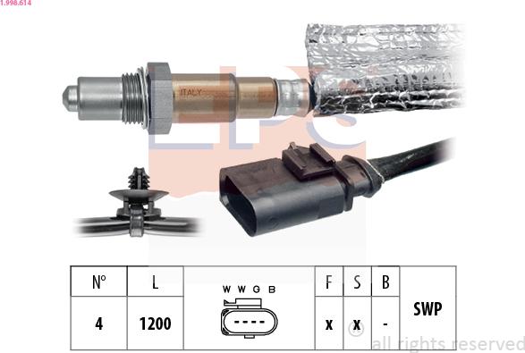 EPS 1.998.614 - Sonde lambda droxauto.com