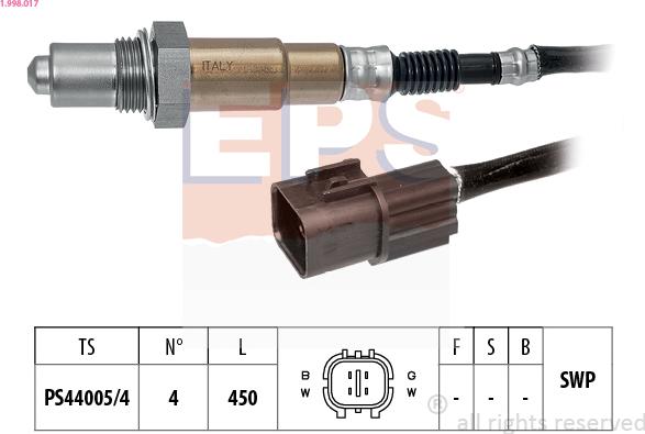 EPS 1.998.017 - Sonde lambda droxauto.com