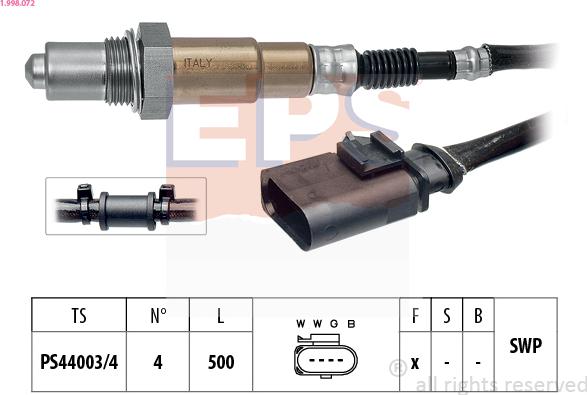 EPS 1.998.072 - Sonde lambda droxauto.com