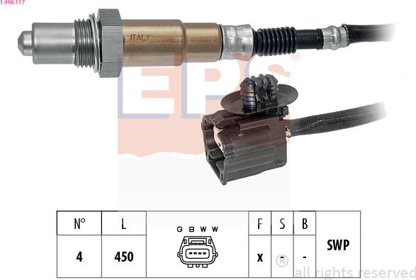 EPS 1.998.117 - Sonde lambda droxauto.com
