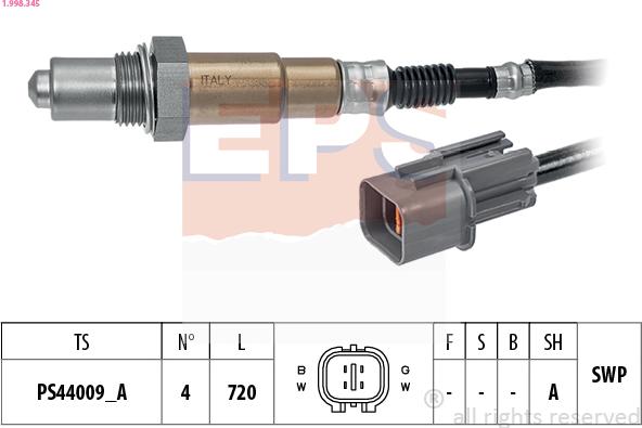EPS 1.998.345 - Sonde lambda droxauto.com
