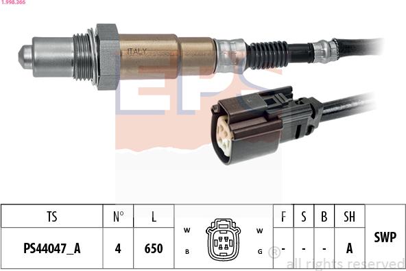 EPS 1.998.366 - Sonde lambda droxauto.com