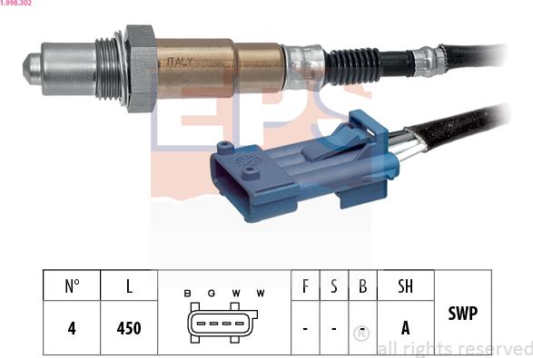 EPS 1.998.302 - Sonde lambda droxauto.com