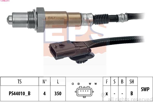 EPS 1.998.311 - Sonde lambda droxauto.com