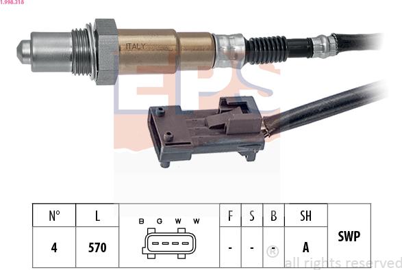 EPS 1.998.318 - Sonde lambda droxauto.com