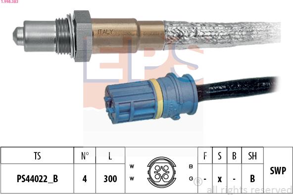 EPS 1.998.383 - Sonde lambda droxauto.com