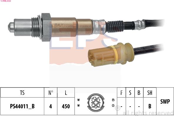 EPS 1.998.332 - Sonde lambda droxauto.com