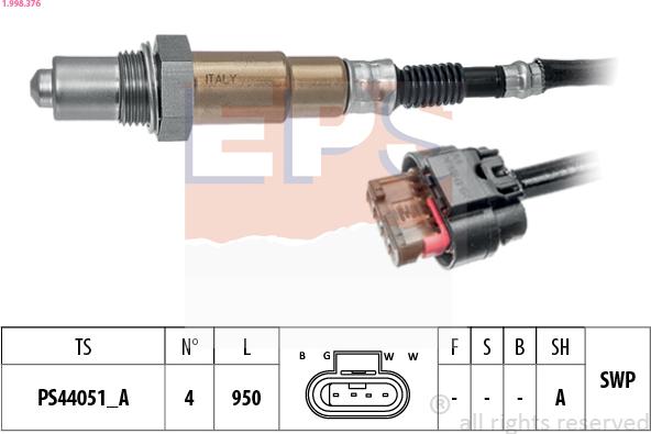 EPS 1.998.376 - Sonde lambda droxauto.com