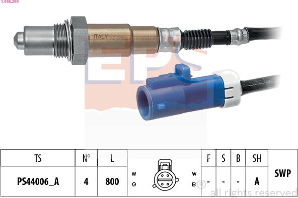 EPS 1.998.299 - Sonde lambda droxauto.com