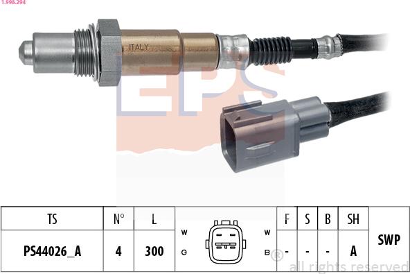 EPS 1.998.294 - Sonde lambda droxauto.com