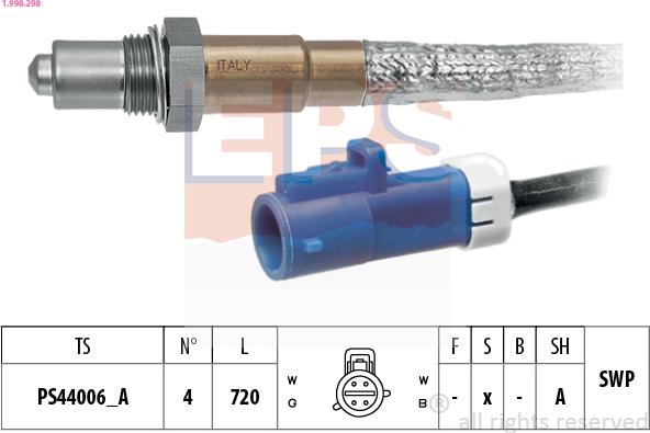 EPS 1.998.298 - Sonde lambda droxauto.com