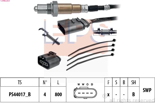 EPS 1.998.253 - Sonde lambda droxauto.com