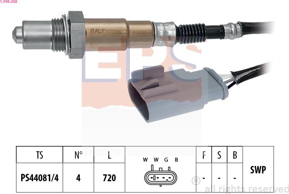 EPS 1.998.208 - Sonde lambda droxauto.com