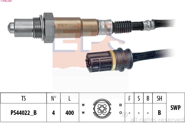 EPS 1.998.284 - Sonde lambda droxauto.com
