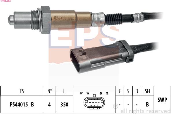 EPS 1.998.282 - Sonde lambda droxauto.com