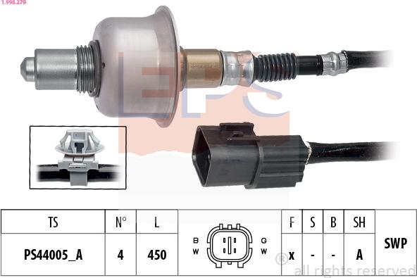 EPS 1.998.279 - Sonde lambda droxauto.com