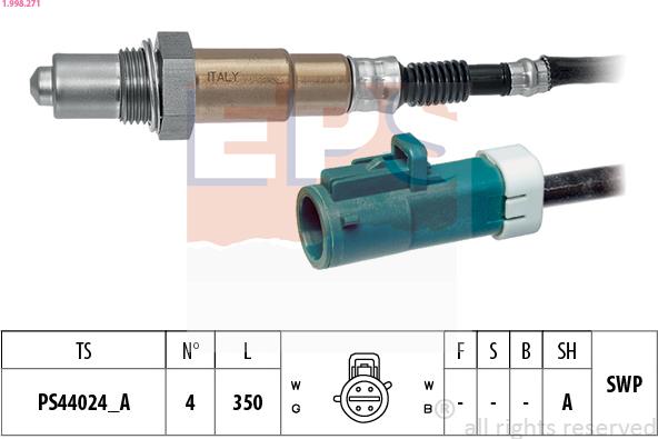 EPS 1.998.271 - Sonde lambda droxauto.com