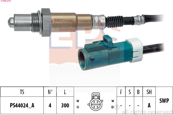 EPS 1.998.272 - Sonde lambda droxauto.com