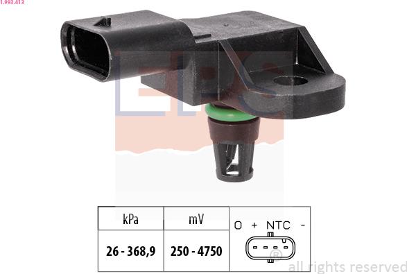 EPS 1.993.413 - Capteur de pression barométrique, adaptation à l'altitude droxauto.com