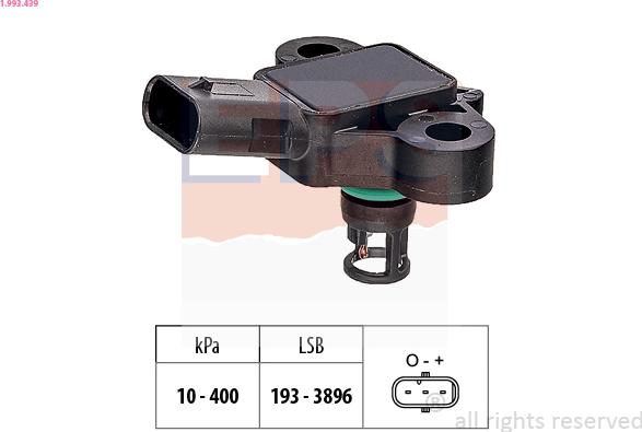 EPS 1.993.439 - Capteur de pression barométrique, adaptation à l'altitude droxauto.com