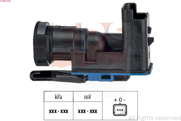 EPS 1.993.424 - Capteur de pression barométrique, adaptation à l'altitude droxauto.com