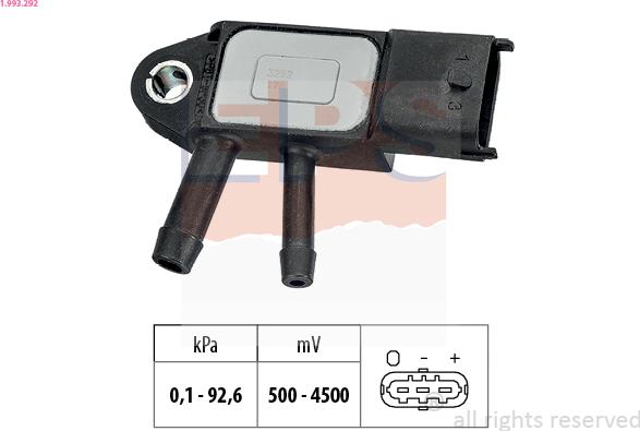 EPS 1.993.292 - Capteur de pression barométrique, adaptation à l'altitude droxauto.com