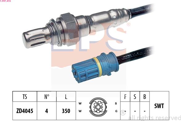 EPS 1.997.416 - Sonde lambda droxauto.com