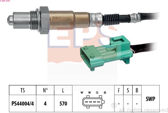 EPS 1.997.597 - Sonde lambda droxauto.com