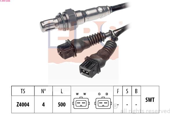EPS 1.997.036 - Sonde lambda droxauto.com