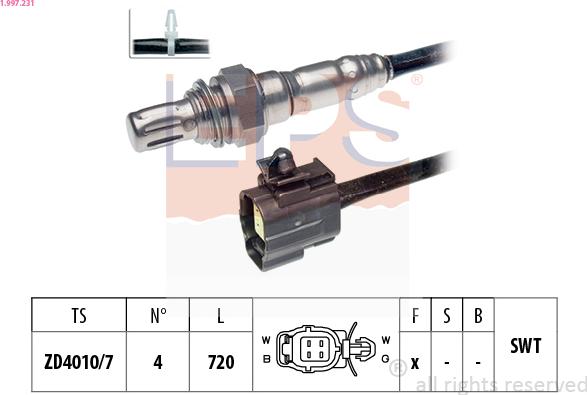 EPS 1.997.231 - Sonde lambda droxauto.com