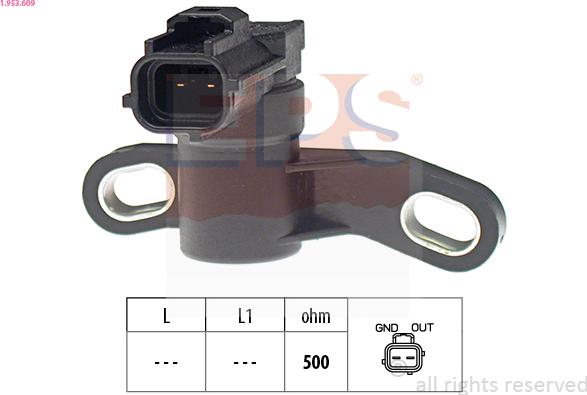 EPS 1.953.609 - Capteur d'angle, vilebrequin droxauto.com