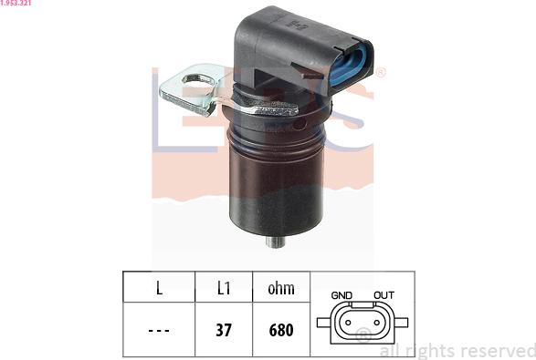 EPS 1.953.321 - Capteur, régime droxauto.com