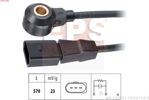EPS 1.957.184 - Capteur de cognement droxauto.com