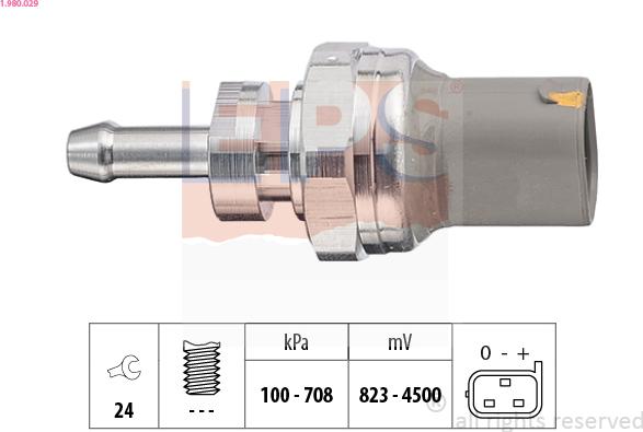 EPS 1.980.029 - Capteur, pression d'huile droxauto.com