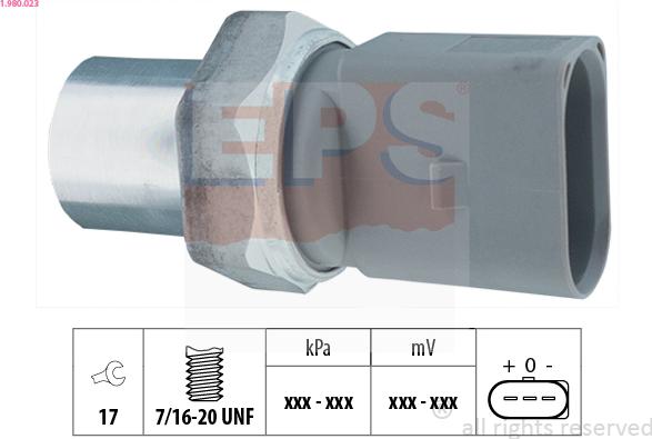 EPS 1.980.023 - Pressostat, climatisation droxauto.com