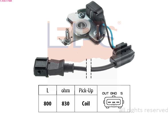 EPS 1.930.178M - Capteur, impulsion d'allumage droxauto.com