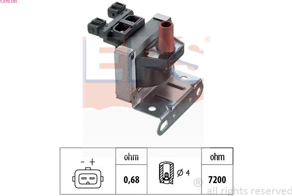 EPS 1.970.191 - Bobine d'allumage droxauto.com