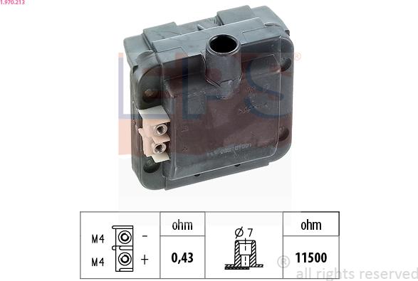 EPS 1.970.213 - Bobine d'allumage droxauto.com