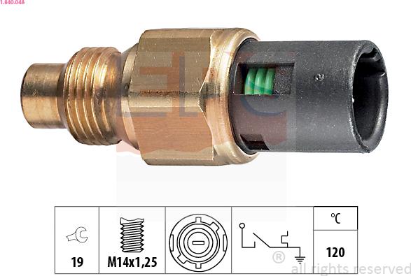EPS 1.840.048 - Sonde de température, liquide de refroidissement droxauto.com