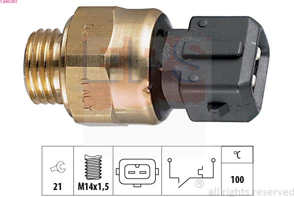 EPS 1.840.081 - Sonde de température, liquide de refroidissement droxauto.com