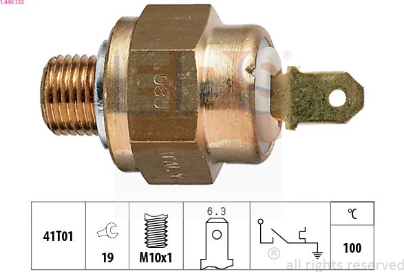 EPS 1.840.132 - Sonde de température, liquide de refroidissement droxauto.com