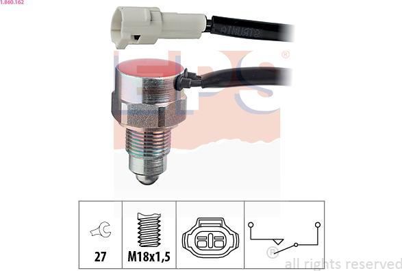 EPS 1.860.162 - Contacteur, feu de recul droxauto.com