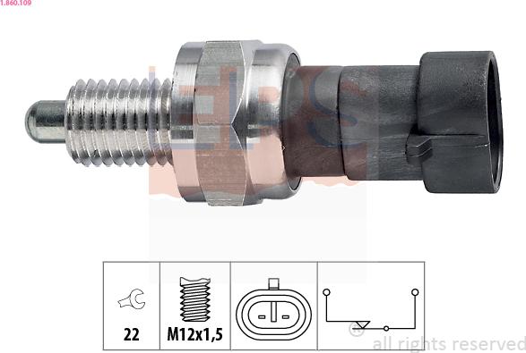 EPS 1.860.109 - Contacteur, feu de recul droxauto.com