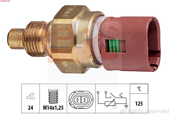 EPS 1.830.532 - Sonde de température, liquide de refroidissement droxauto.com