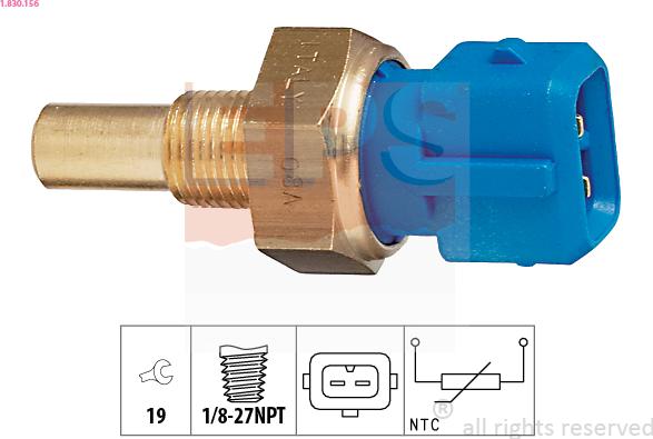 EPS 1.830.156 - Sonde de température, liquide de refroidissement droxauto.com
